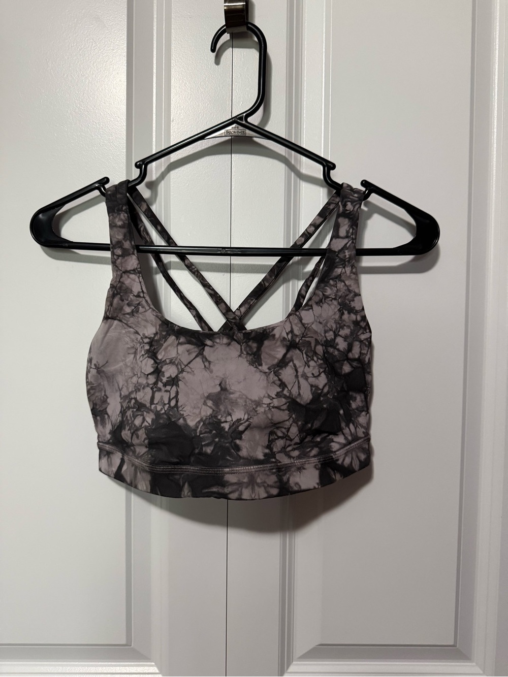 lululemon athletica Marble Tie-Dye Sports Bra - Gray & Black